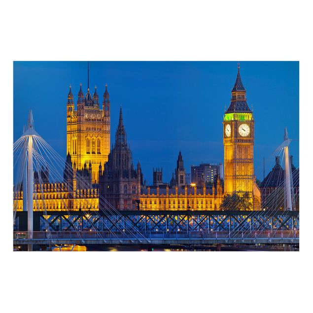 Cuadro de Londres Big Ben And Westminster Palace In London At Night