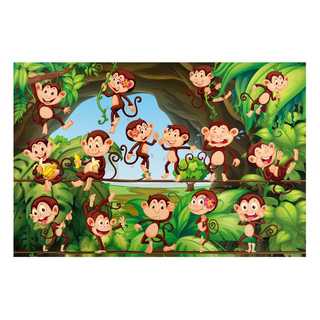 Cuadros selva Jungle Monkeys