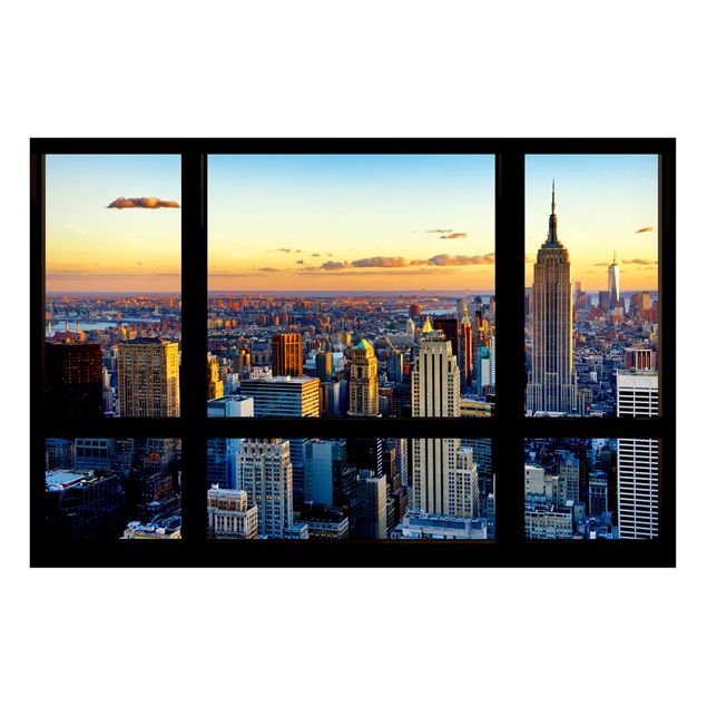 Cuadros Nueva York Window view - Sunrise New York