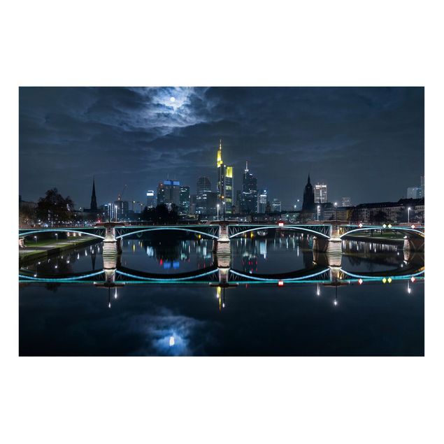 Cuadros ciudades Frankfurt At Full Moon
