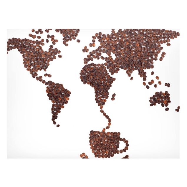 Cuadro cafeteria Coffee around the world