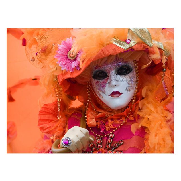 Cuadros plumas Carnival in Orange