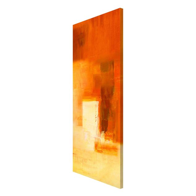 Cuadros abstractos para salón Petra Schüßler - Composition In Orange And Brown 03