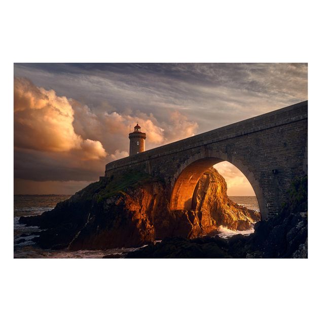 Cuadros de paisajes naturales  Lighthouse At The Bridge