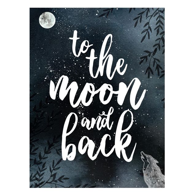 Tableros magnéticos frases Love You To The Moon And Back