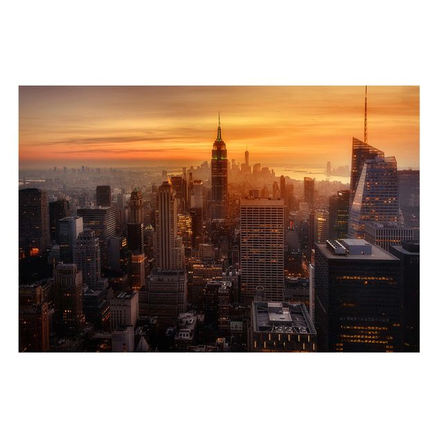 Cuadros Nueva York Manhattan Skyline Evening