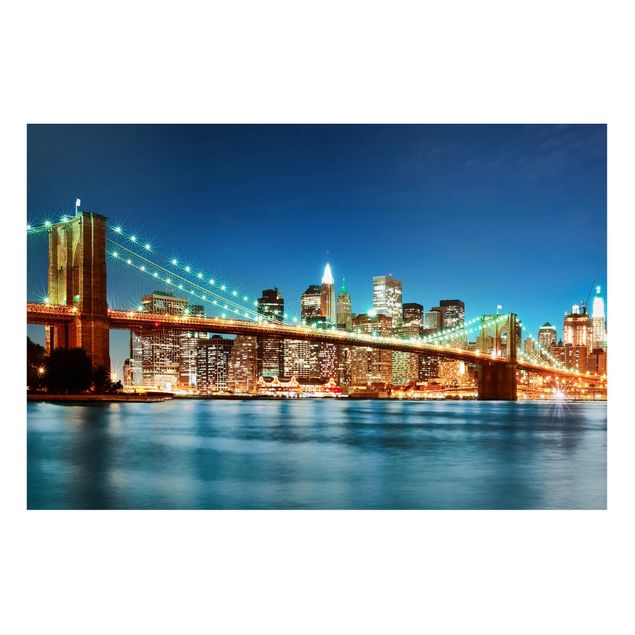 Cuadro New York Nighttime Manhattan Bridge