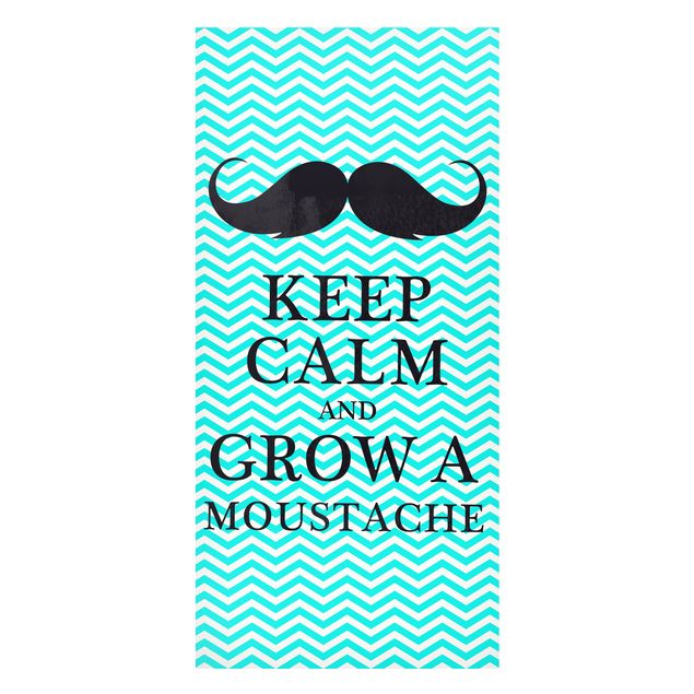 Tableros magnéticos frases No.YK26 Keep Calm And Grow A Mustache