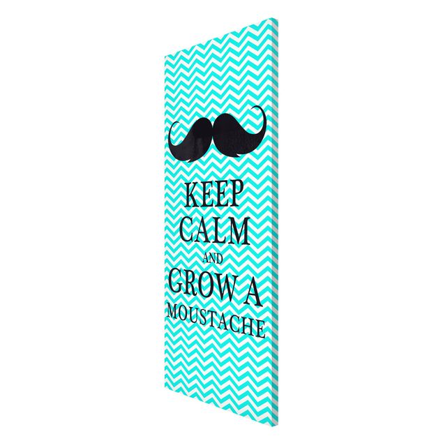 Cuadros de patrones No.YK26 Keep Calm And Grow A Mustache