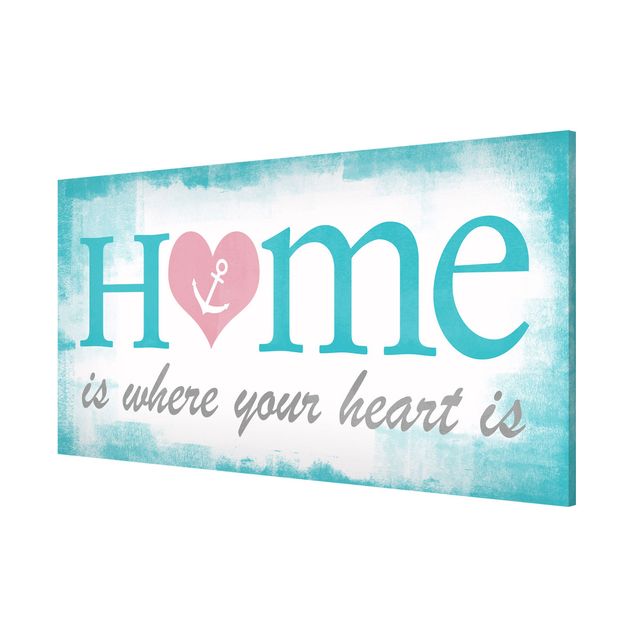 Cuadros con frases motivadoras No.YK33 Home Is Where Your Heart Is