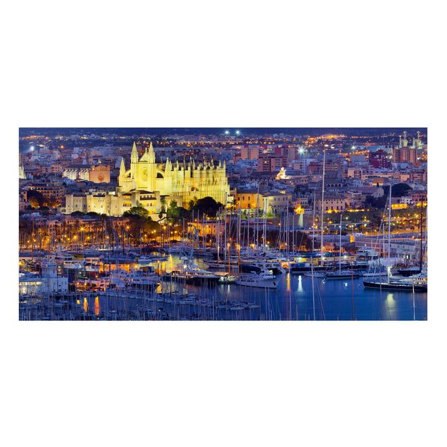 Cuadros de ciudades Palma De Mallorca City Skyline And Harbor