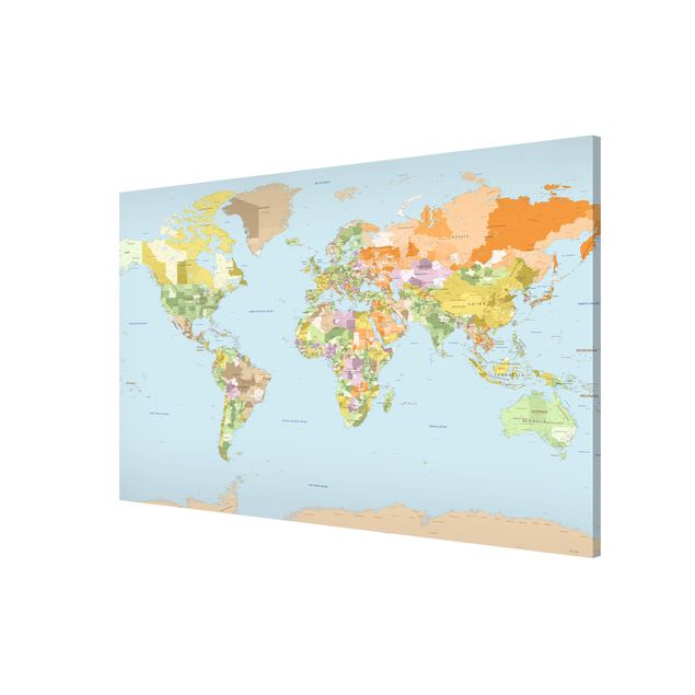 Cuadro de mapamundi Political World Map