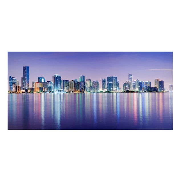 Cuadros de ciudades Purple Miami Beach