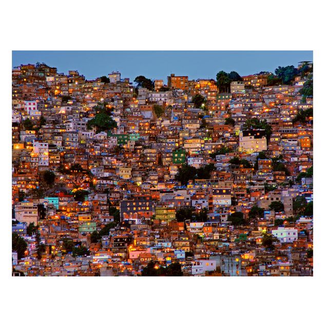 Cuadros arquitectura Rio De Janeiro Favela Sunset