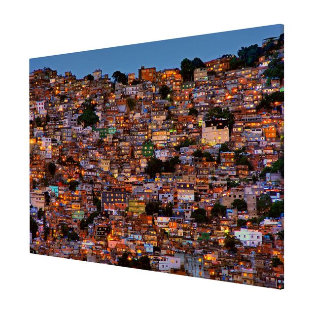 Cuadros modernos y elegantes Rio De Janeiro Favela Sunset