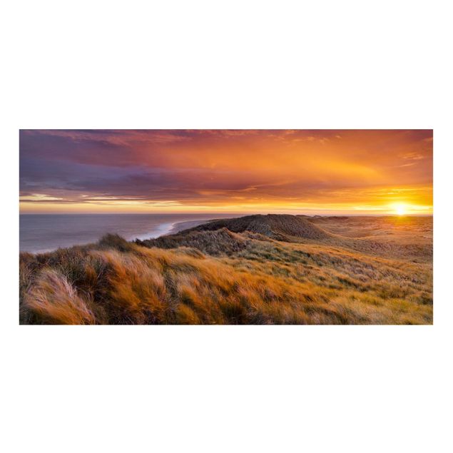 Cuadro con paisajes Sunrise On The Beach On Sylt