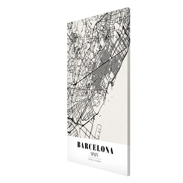 Tableros magnéticos frases Barcelona City Map - Classic