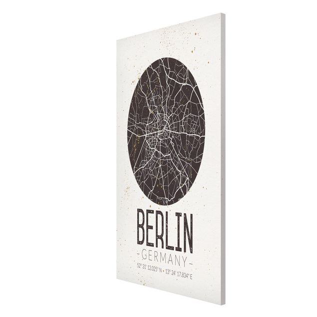 Tableros magnéticos frases City Map Berlin - Retro