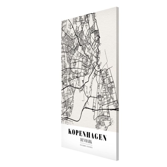 Tableros magnéticos frases Copenhagen City Map - Classic