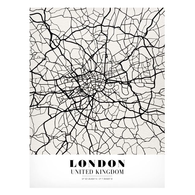 cuadros-arquitectura-skyline-londres London City Map - Classic