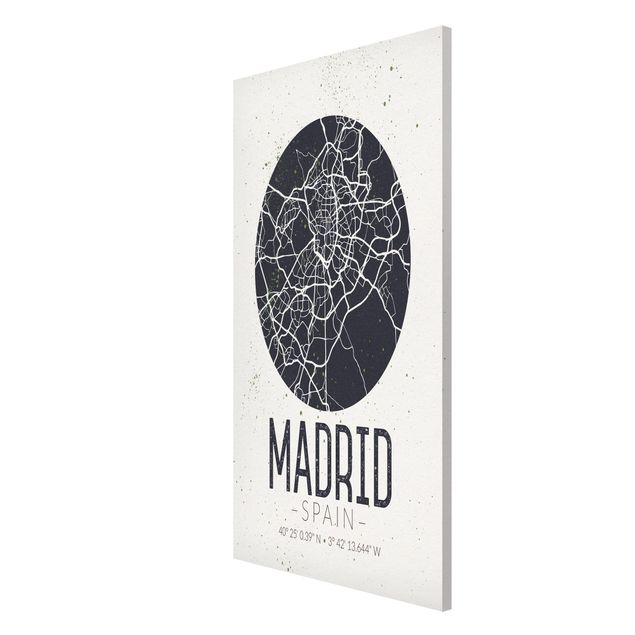 Tableros magnéticos frases Madrid City Map - Retro
