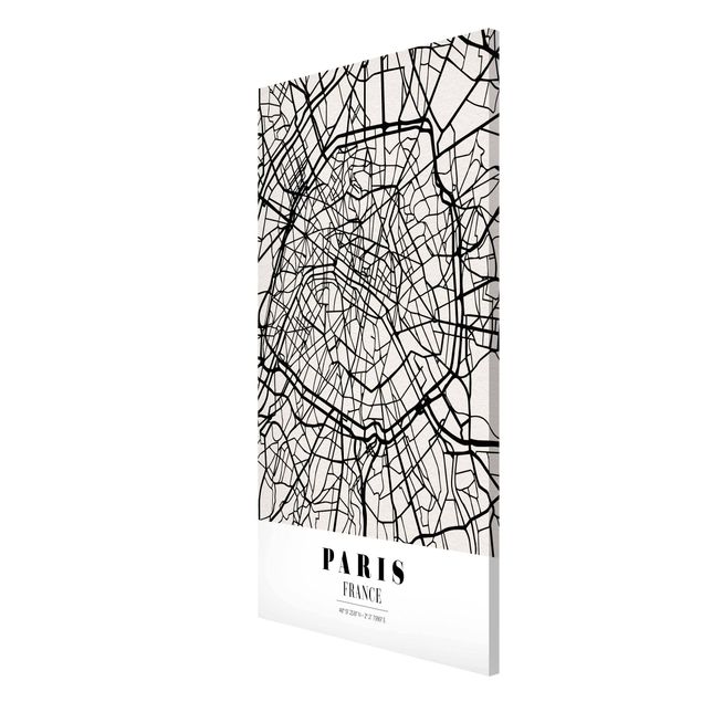 Tableros magnéticos mapamundi Paris City Map - Classic