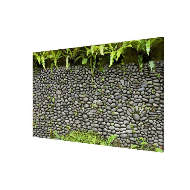 Tableros magnéticos efecto piedra Stone Wall With Plants