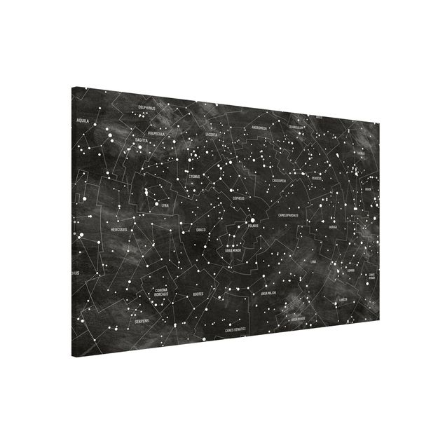 Decoración habitación infantil Map Of Constellations Blackboard Look