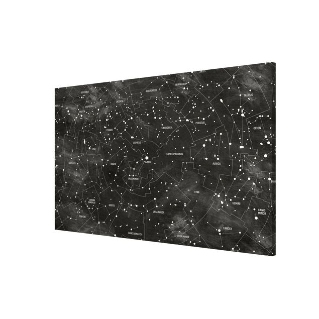 Cuadros mapamundi Map Of Constellations Blackboard Look