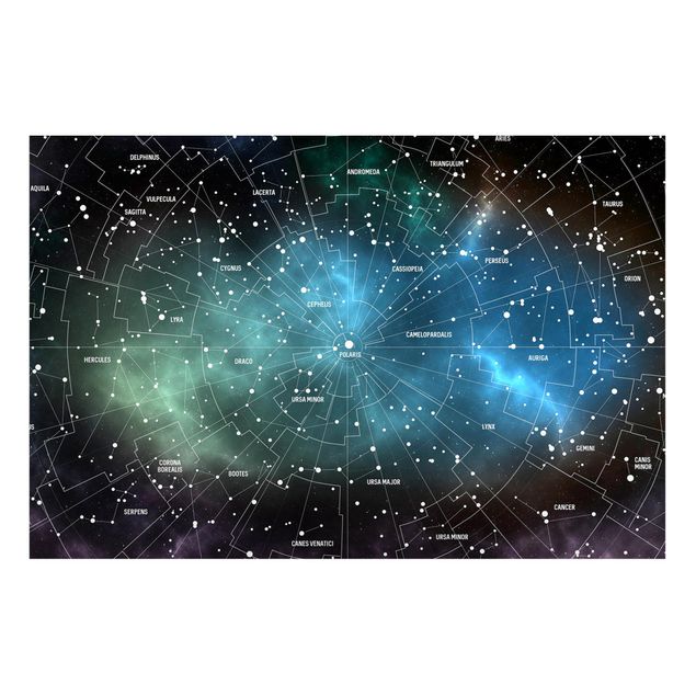 Tableros magnéticos mapamundi Stellar Constellation Map Galactic Nebula