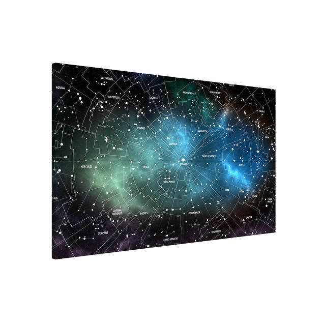 Decoración habitacion bebé Stellar Constellation Map Galactic Nebula