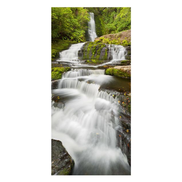 Cuadro con paisajes Upper Mclean Falls In New Zealand
