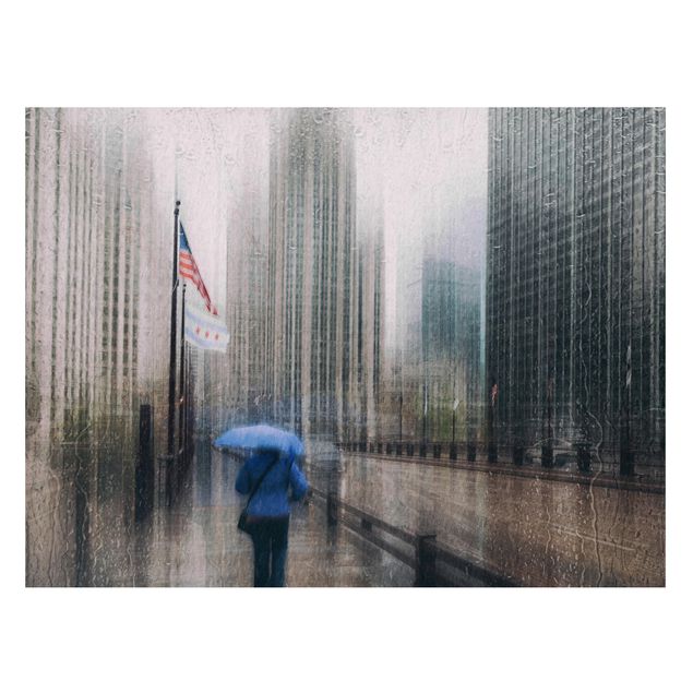 Cuadros ciudades Rainy Chicago