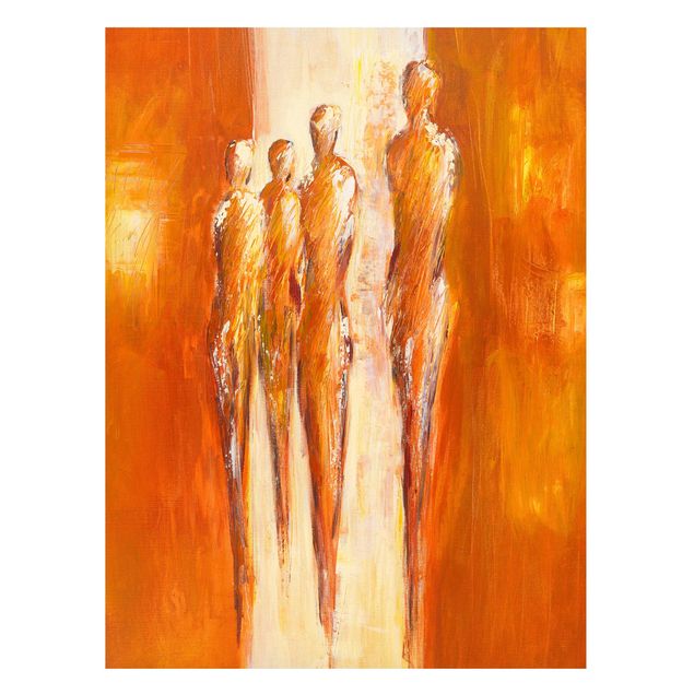 Cuadros famosos Petra Schüßler - Four Figures In Orange 02