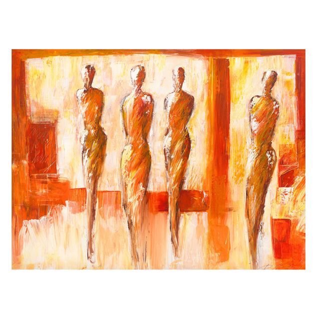 Reproducciónes de cuadros Petra Schüßler - Four Figures In Orange