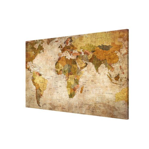 Cuadro de mapamundi World map
