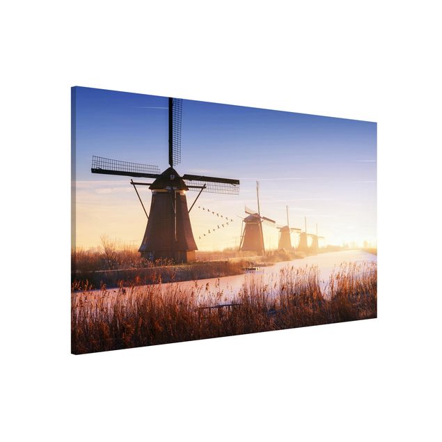 Cuadro con paisajes Windmills Of Kinderdijk