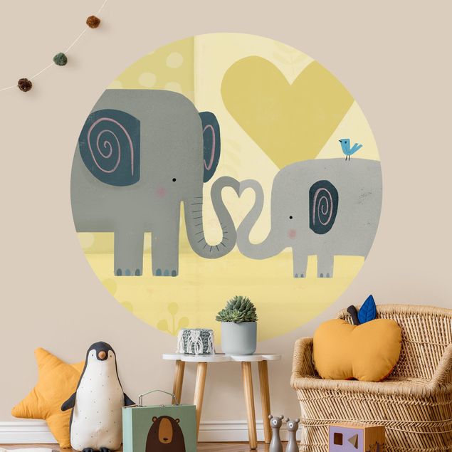 Papel pintado elefantes Mum And I - Elephants