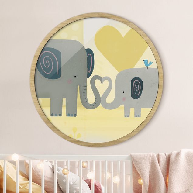 Decoración infantil pared Mum And I - Elephants