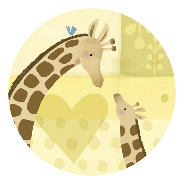 Papel pared animales Mum And I - Giraffes