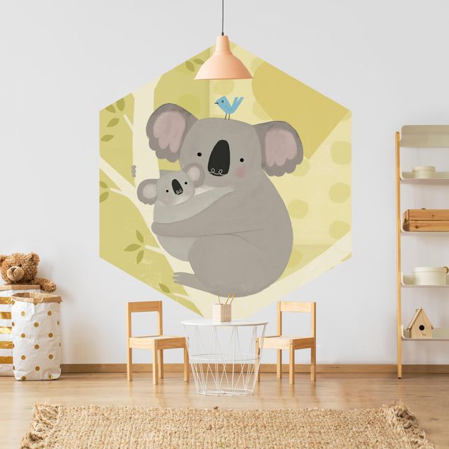 Papel pintado infantil animales Mum And I - Koalas