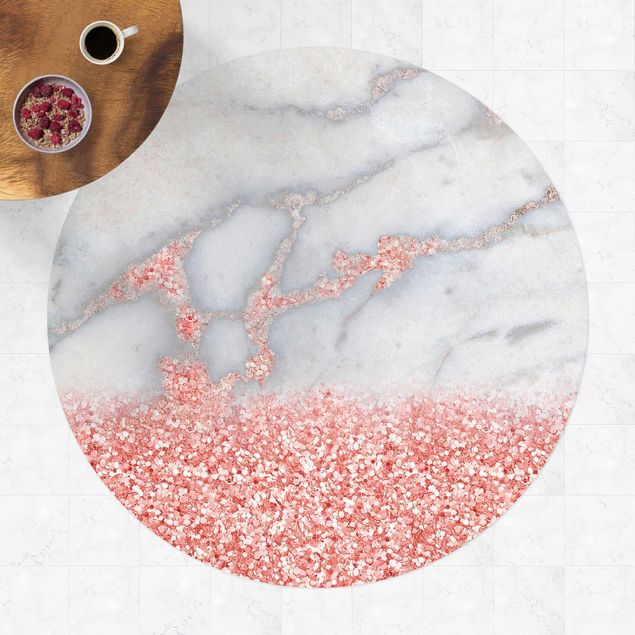 Decoración cocina Marble Optics With Light Pink Confetti