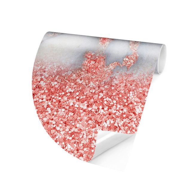 Decoración cocina Marble Look With Pink Confetti