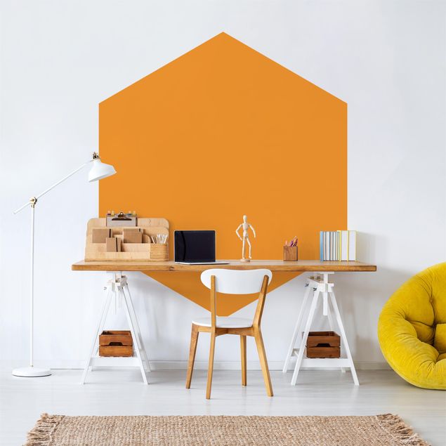 Papel pintado hexagonal Mango