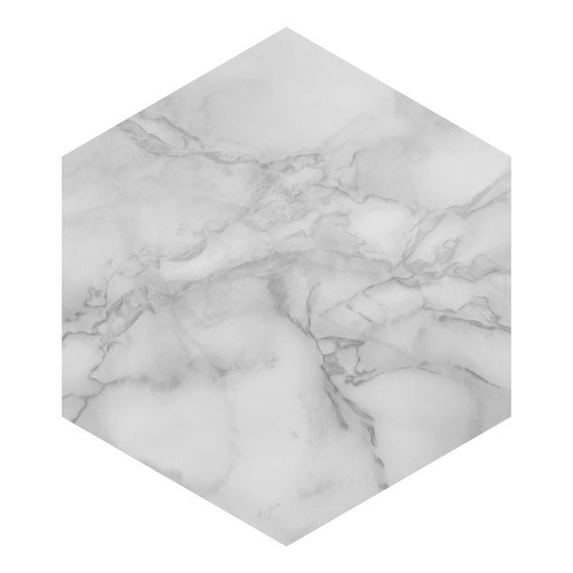 Papel pared gris Marble Look Black And White