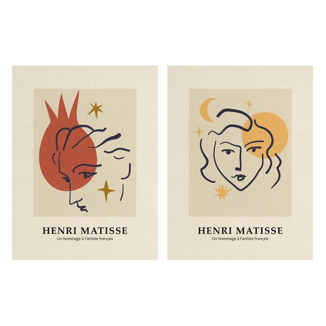 Cuadros modernos Matisse Homage - Faces