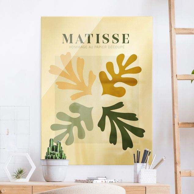 Cuadros de cristal abstractos Matisse Interpretation - Leaves