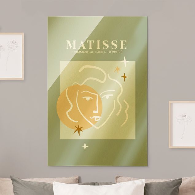 Cuadros abstractos Matisse Interpretation - Face And Stars