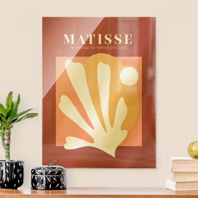 Cuadros abstractos para salón Matisse Interpretation - Combination Red