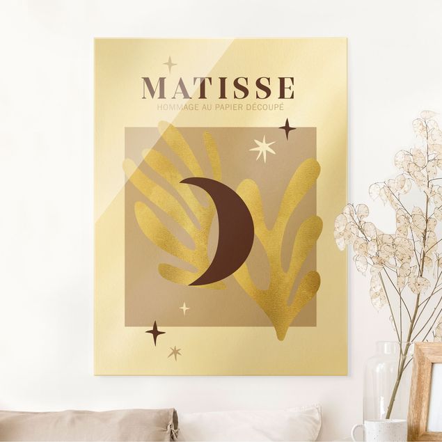 Cuadros de cristal abstractos Matisse Interpretation - Moon And Stars